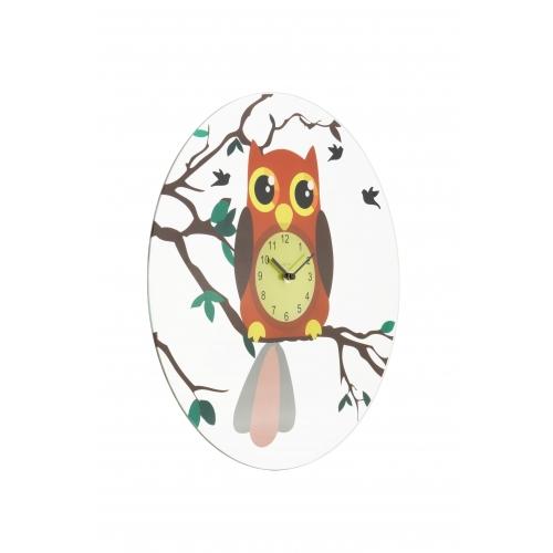 Nestetidsklokke 8169 oohoo, ø43 cm, vegg, flerfarget