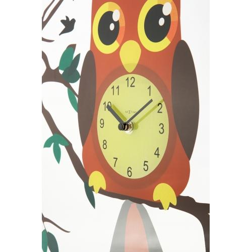 Nestetidsklokke 8169 oohoo, ø43 cm, vegg, flerfarget