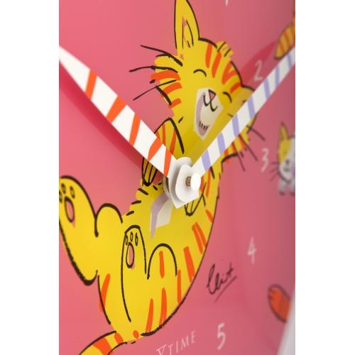 Orologio Nexttime 8810 solleticami la pancia, ø30 cm, da parete, rosa multicolore