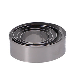 Patisse-Set Rundausstecher aus Edelstahl, 5-teilig | 4 Stück