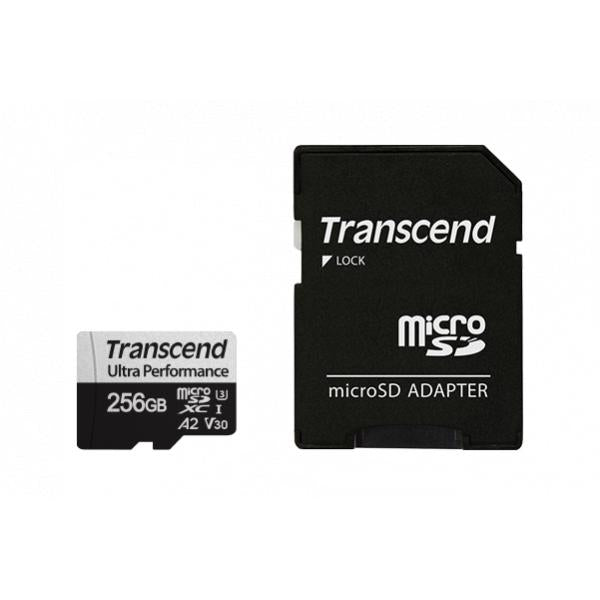 Transcend TS128gusd340s 340s microSDXC z adapterem, 128 GB, UHS-I U3 A2, 3D NAND, 160 125 MB s