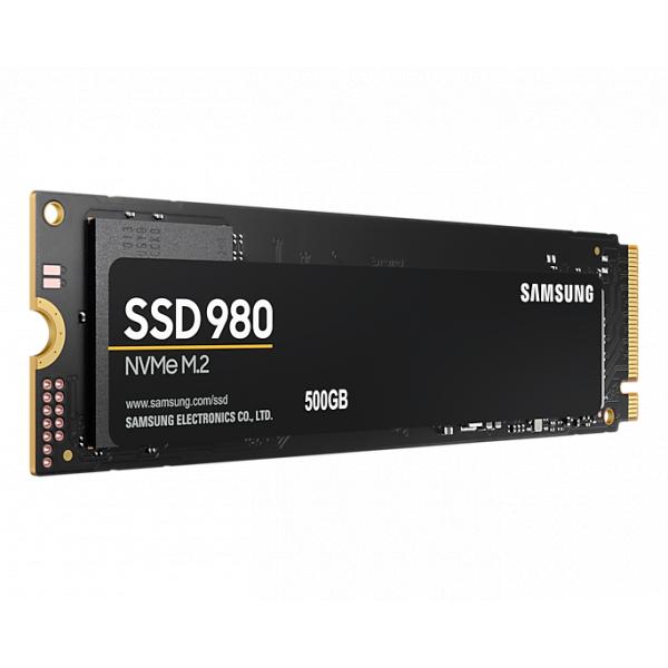 Samsung MZ-V8V500BW 980 SSD, 500 GB, PCLE 3.0, NVME M.2, 3500 3000 MB S