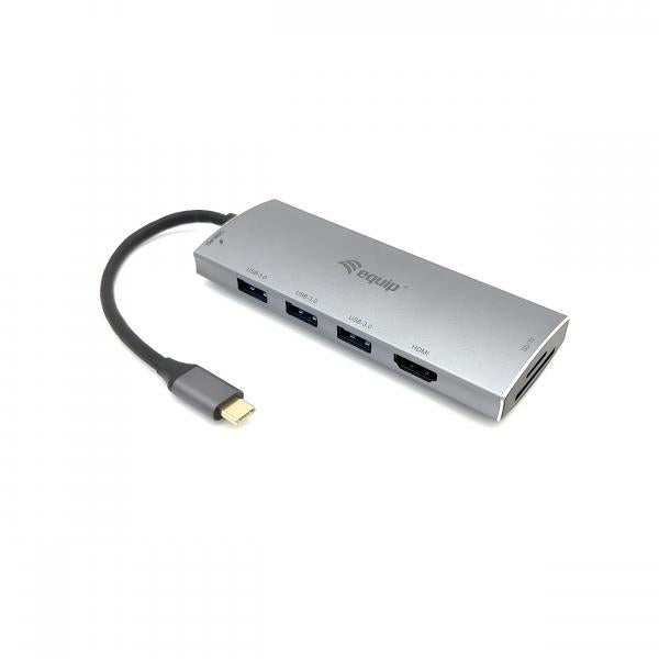 Equip 133482 USB-C 7in 1 Adaptador multifuncional