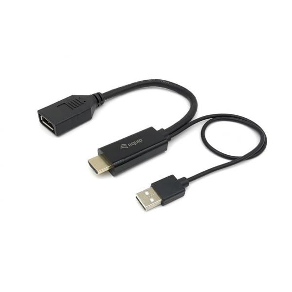 Equipaggia 119039 adattatore da HDMI a DisplayPort, 0,15 m, HDMI tipo A (standard) DisplayPort, maschio, dritto