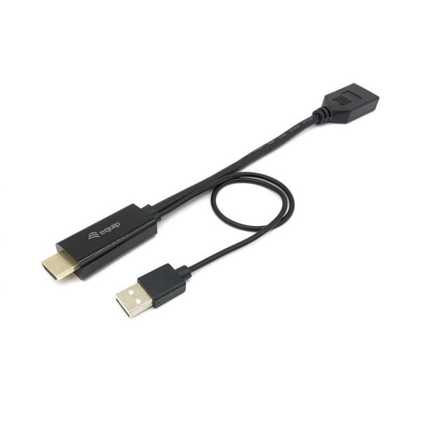 Equipaggia 119039 adattatore da HDMI a DisplayPort, 0,15 m, HDMI tipo A (standard) DisplayPort, maschio, dritto