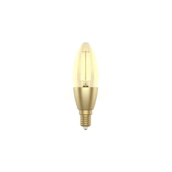WOX R5141 Smart Candle C37 Filament LED-glödlampa, Wi-Fi, E14, 4,9W, 470 lm, varm vit 2700k