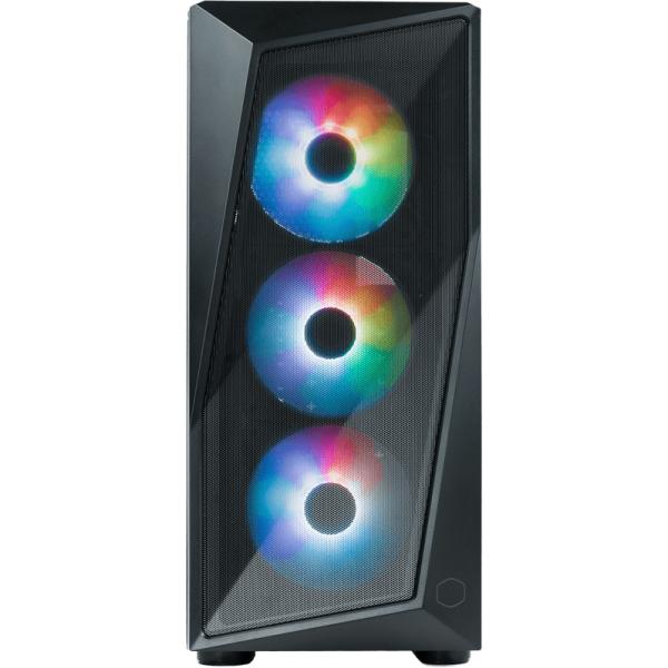 Cooler master cp520-kgnn-s00 cmp 520 with 3argb fans, atx, midi tower, window, 3x 120mm rgb