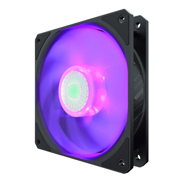 Cooler master mfx-b2dn-18npc-r1 sickleflow 120 rgb, 4-pin, 120mm, rifle, 650-1800 rpm, 8 - 27 dba