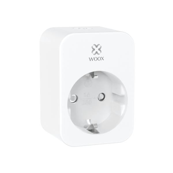 Woox r6118 smart plug, schuko, wifi, 802.11b g n, 3680 w, ip20, 30m, бял