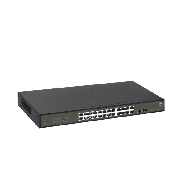 Levelone ges-2126 hilbert Switch Gigabit Smart Lite gestito da 26 porte l2, 24x RJ45, 2x sfp, 1000 Mbps
