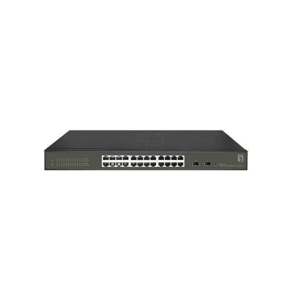 Levelone ges-2126 hilbert Switch Gigabit Smart Lite gestito da 26 porte l2, 24x RJ45, 2x sfp, 1000 Mbps