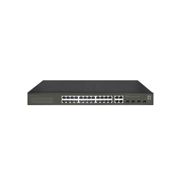 Levelone Levelone Ges-2128 Switch Gigabit Lite Hilbert a 28 porte, 24 Gigabit RJ45, 4 Gigabit SFP RJ45