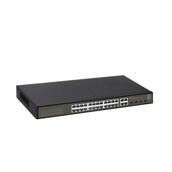 Levelone Levelone Ges-2128 Switch Gigabit Lite Hilbert a 28 porte, 24 Gigabit RJ45, 4 Gigabit SFP RJ45