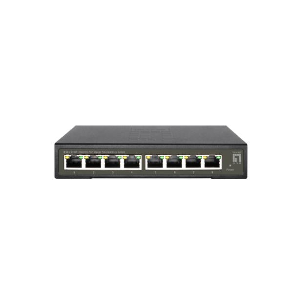 Levelone ges-2108p hilbert switch gigabit poe smart lite gestito l2 a 8 porte, 8x poe, 112w, 802.3at af