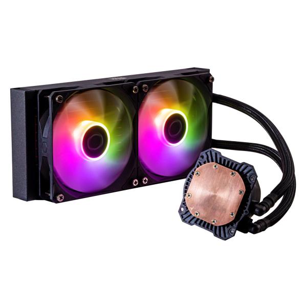Cooler Master MLW-D24M-A18PZ-R1 Masterliquid 240L Core Argb, 4 pinos, 2x 120mm argb, 27,2 dba (max)