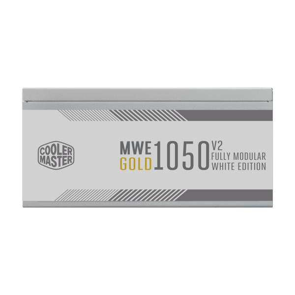 Cooler master mpe-a501-afcag-3geu mwe gold 1050 v2 branco, atx3.0, 1050w, 90%, 140mm, 3x pcie 6+2