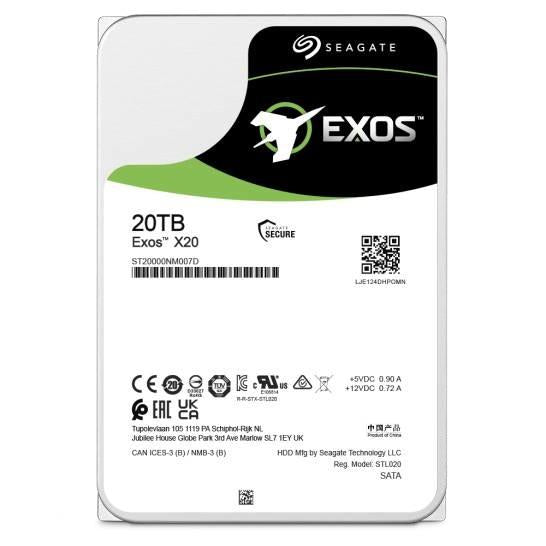 Seagate exos x20 20 TB