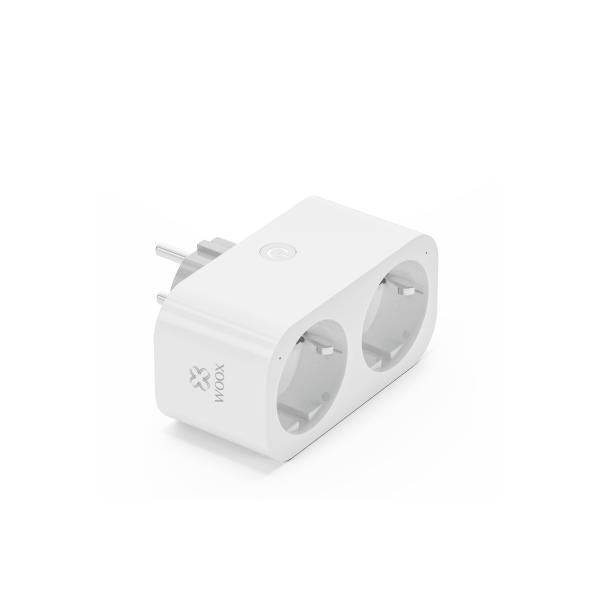 Woox R6153 smart double plug with energy meter and earth connection