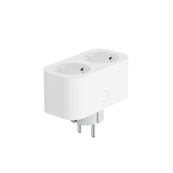 Woox R6153 smart double plug with energy meter and earth connection