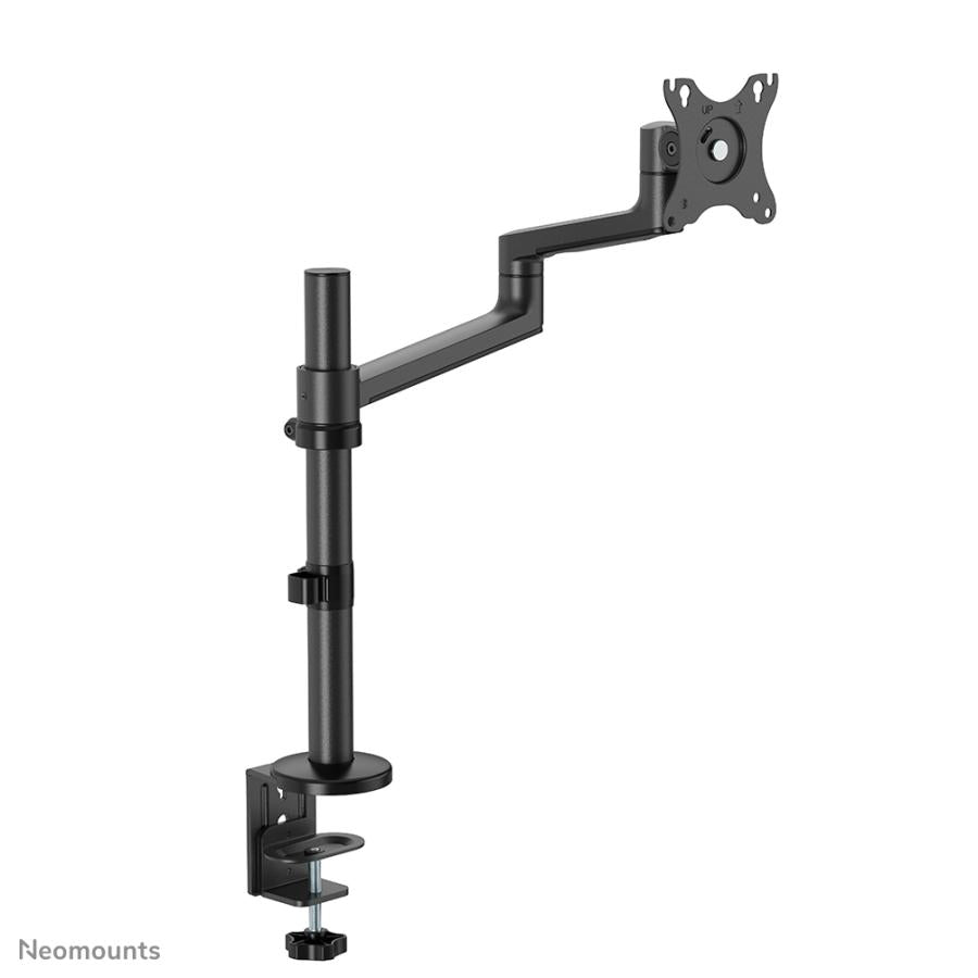 Neomounts ds60-425bl1 soporte de escritorio, 1x 27 pulgadas, 8 kg, giro e inclinación, 100x100 mm, negro