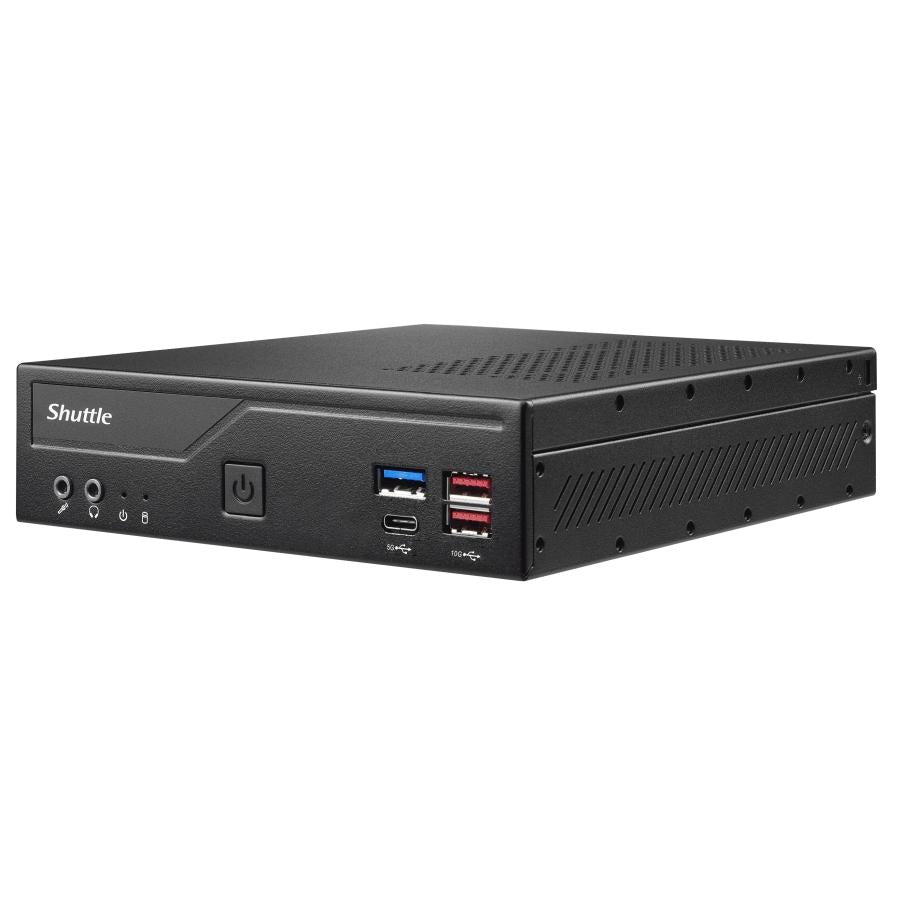 Shuttle dh670v2 mini pc barebone, lga1700, h670, ddr4, 2x hdmi, 2x dp, 2x 2.5g lan, 8x usb, 24 7