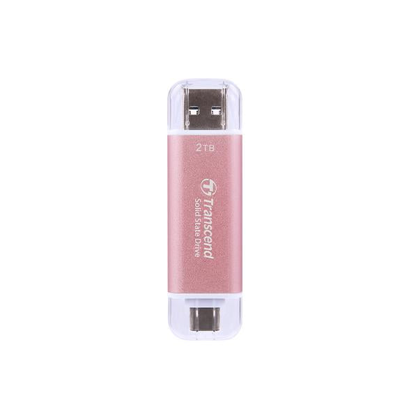 Transcend ts512gesd310p esd310p externe SSD, 512 GB, USB 10 Gbit/s, Typ C A, 1050 950 MB s, Pink