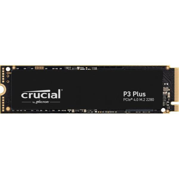 Crucial ct500p3pssd8 ct500p3ps p3 plus ssd, 500gb, m.2 pcie nvme, 3d nand, 4700 1900 mb s