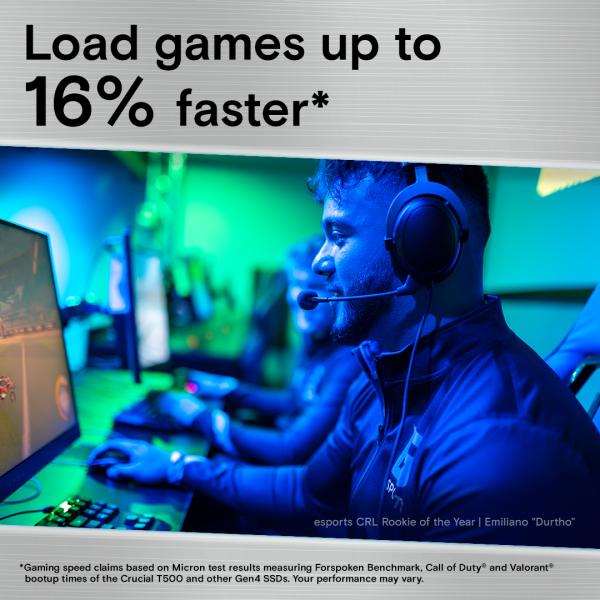 Crucial T500 1 TB con dissipatore di calore