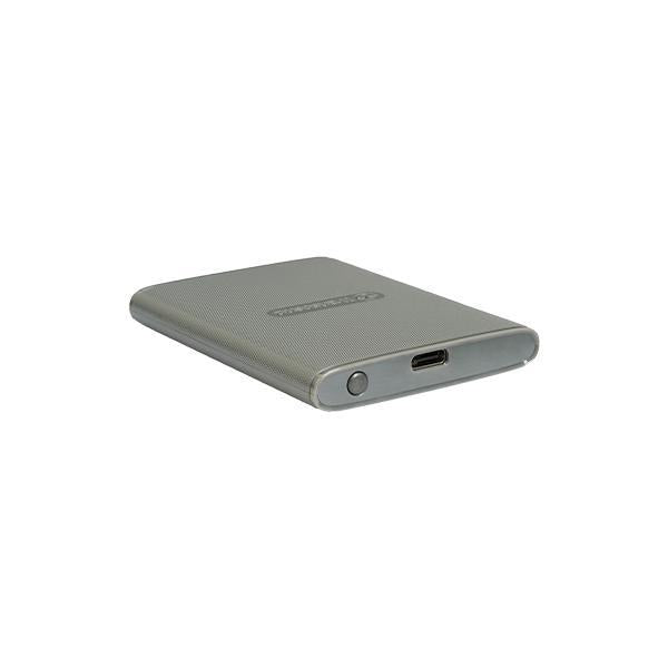 Transcend ts2tesd360c esd360c externe SSD, 2 TB, USB 20 Gbit/s, Typ C, 2000 MB s, 3D NAND, grau
