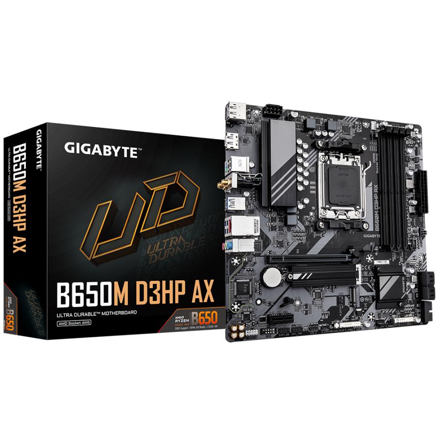 Gigabyte b650m d3hp axe b650m d3hp axe, amd am5, b650, ddr5, usb 3.2 gen 1, 2.5 gbe, wi-fi 6e