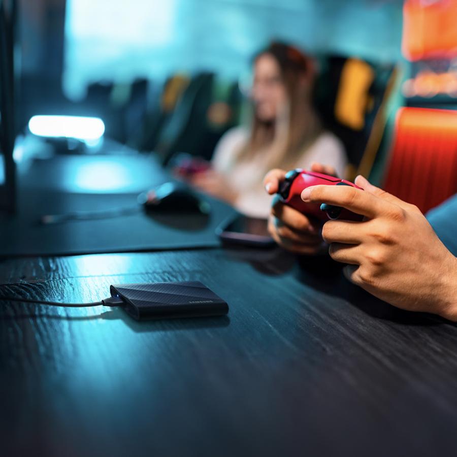 Samsung mu-pg2t0b eu bärbar SSD, 2 TB, USB Type-C, 3.2 Gen 2, 2000 MB s, svart