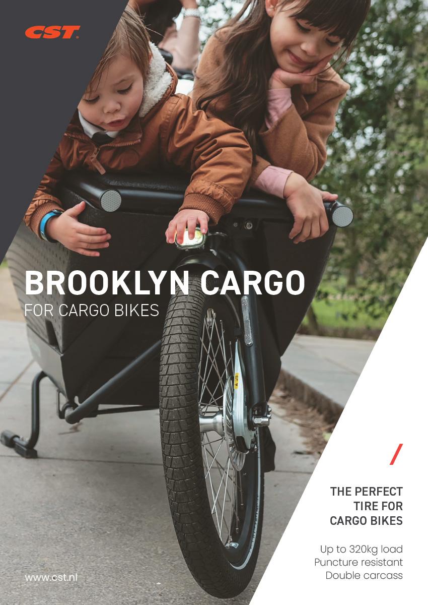 Cst pneumatico esterno brooklyn pro cargo 26 x 2.15 55-559 - nero con riflessi