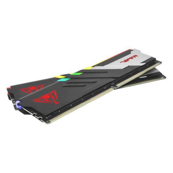 Patriot pvvr564g600c30k viper venom rgb dimm dual kit, 64 gb, ddr5, 6000 mts, cl30