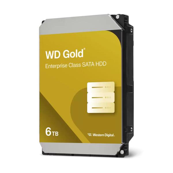 Western digital wd6004fryz gold, 6 To, 3,5 SATA3, 256 Mo, 7 200 tr/min, 255 Mo s
