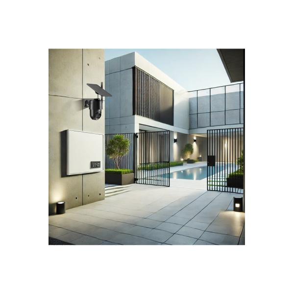 Woox R4250 Smart 4G външна PTZ камера с комплект слънчеви панели, 2MP, 1920x1080p, 4G LTE-FDD, черна