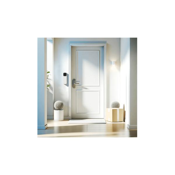 Woox R4331 Smart Video Doorbell Indoor Bell, FHD, 3MP, 1 2.8 CMOS, IP65, Wi-Fi 802.11 B G N, бял