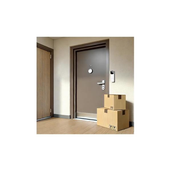 Woox R4331 Smart Video Doorbell Indoor Bell, FHD, 3MP, 1 2.8 CMOS, IP65, Wi-Fi 802.11 B G N, бял