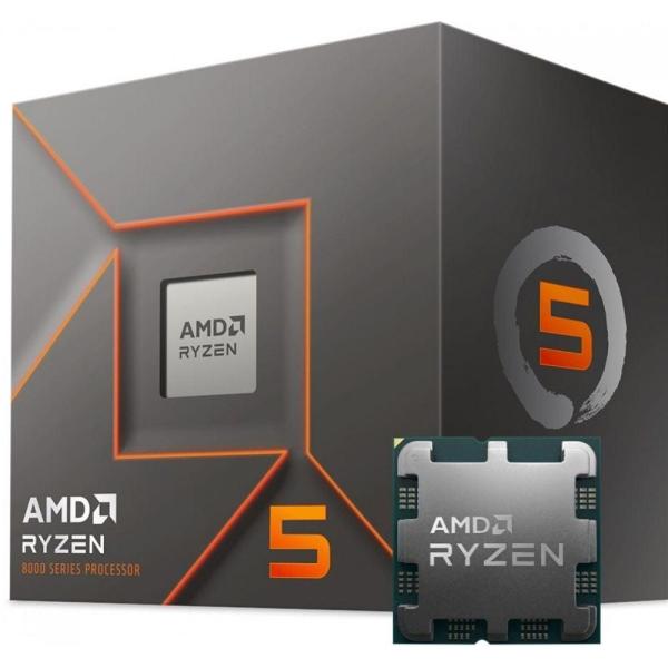 AMD 100-000001591 Vassoio Ryzen 5 8400F, AM5, HTT a 6 core, 4,2 4,7 GHz, 16 MB L3, 65 W
