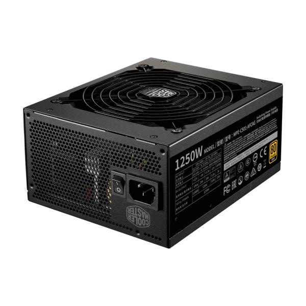 Cooler master mpe-c501-afcag-3eeu mwe gold 1250 v2 black, atx3.1, 1250w, =90% @typical, 140mm