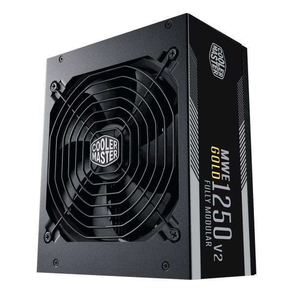 Cooler master mpe-c501-afcag-3eeu mwe gold 1250 v2 black, atx3.1, 1250w, =90% @typical, 140mm