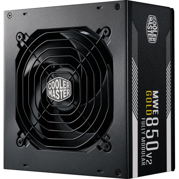 Cooler master mpe-8501-afaag-3eeu mwe gold 850 v2 atx3.1 black, 850w, 90% @typ, 120mm, 4x pcie 6+2