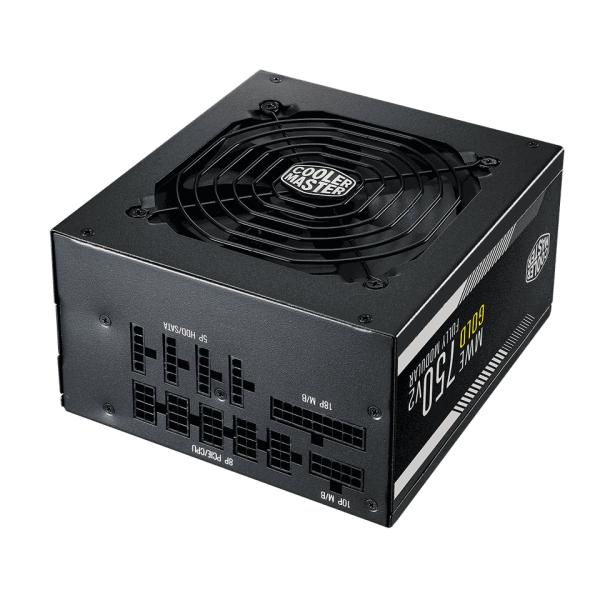 Cooler master mpe-7501-afaag-3eeu mwe gold 750 v2 atx3.1, 750w, 90% @tipico, completamente modulare, 120mm