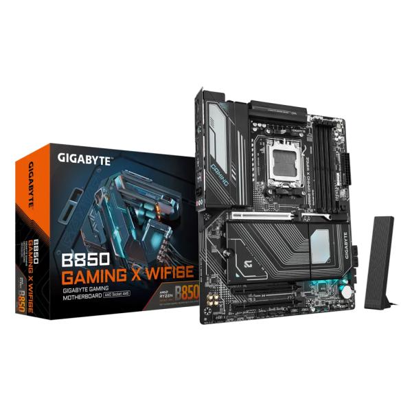 Gigabyte B850 Gaming x WiFi6e, ATX, AMD AM5, B850, 4x DDR5 8200 O.C, 2.5GBE, WiFi 6E, BT 5.3, USB-C