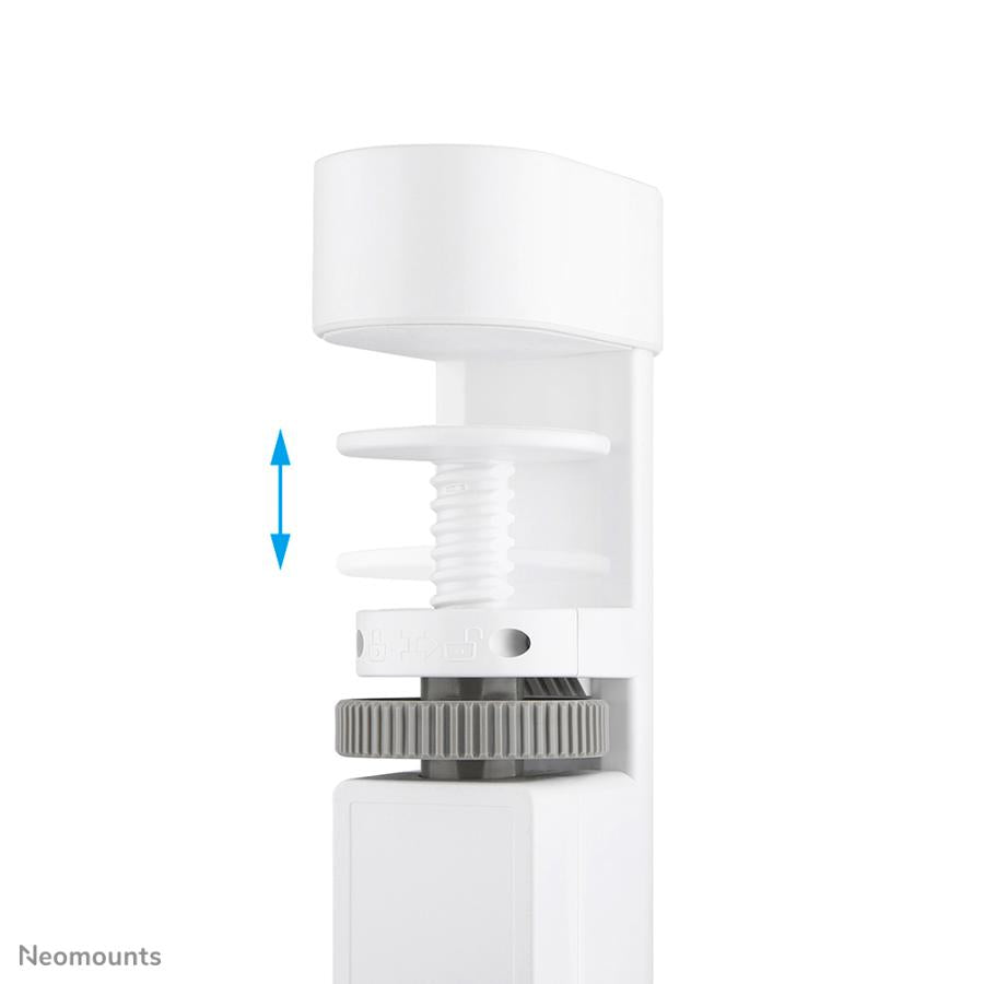 Neomounts ds22-840wh6 toma de escritorio con abrazadera, 1,4 m, interior, tipo f, plástico, blanco, suministro de energía