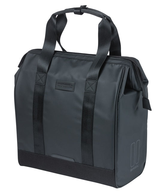Basil bag grand tarpaulin shopper black mik hooks | 23l