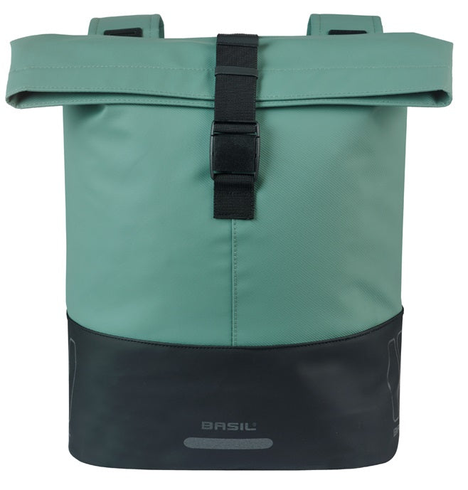 Basil double bag cove 28-32l silver green black