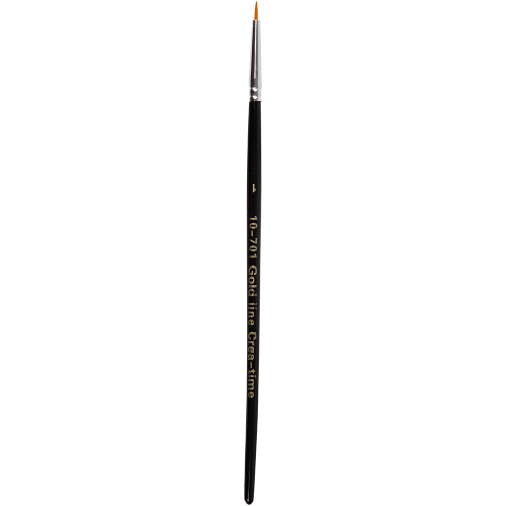 Creativ company gold line penselen, afm 0, l: 17 cm, b: 1 mm, rond, 12 stuk 1 doos