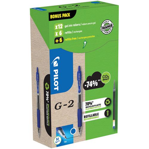 Gel rollerball pilot 0.32 mm pak van 24 blauw