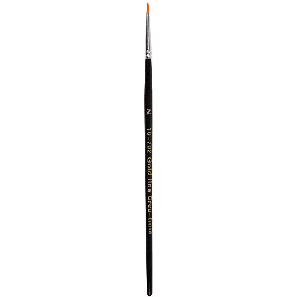 Creativ company gold line penselen, afm 2, l: 17 cm, b: 2 mm, rond, 12 stuk 1 doos