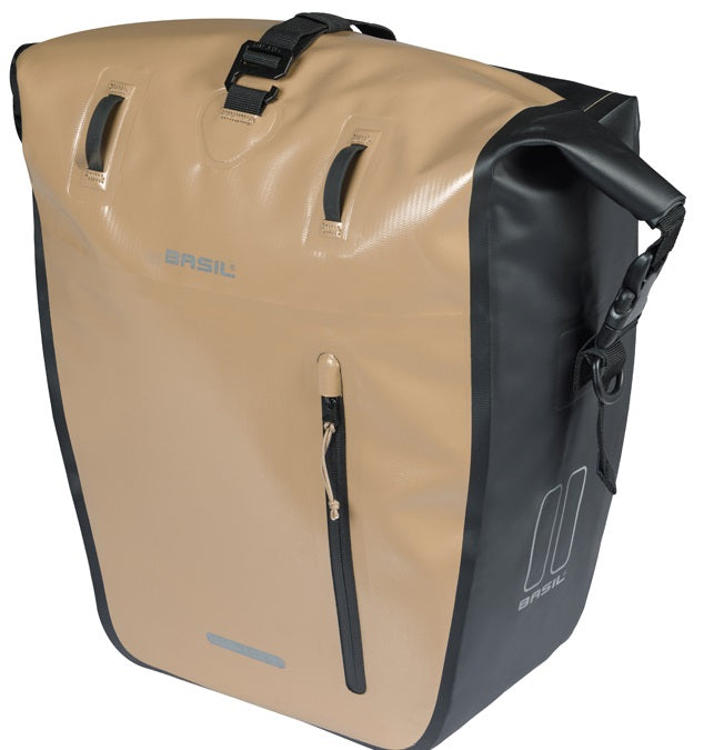 Basil torba za eno kolo rivo l ponjava mik 25-31l 14 x 28 x 43 cm - peščeno črna